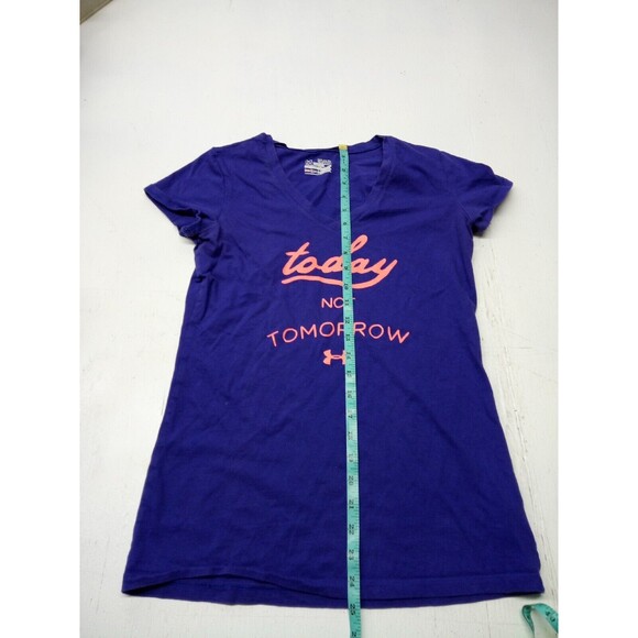 UNDER ARMOUR TECH Graphic Print Short Sleeve t-Shirt Women's Sz Small Petite - Picture 2 of 5